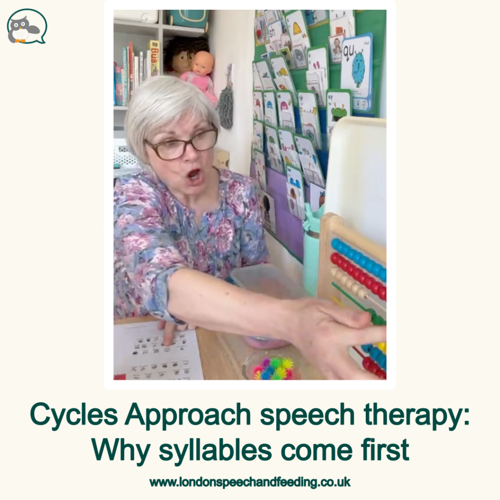 Cycles Approach speech therapy: Why syllables come first