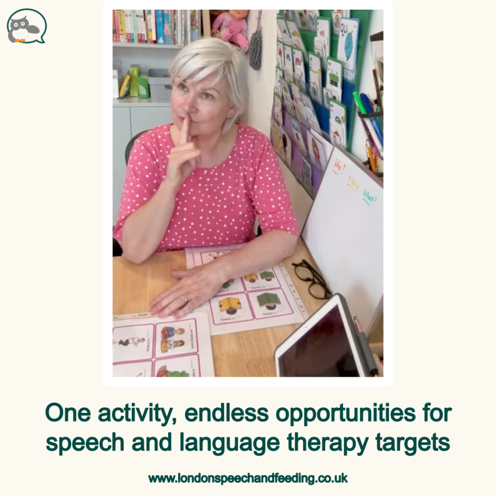 One activity, endless opportunities for speech and language therapy targets