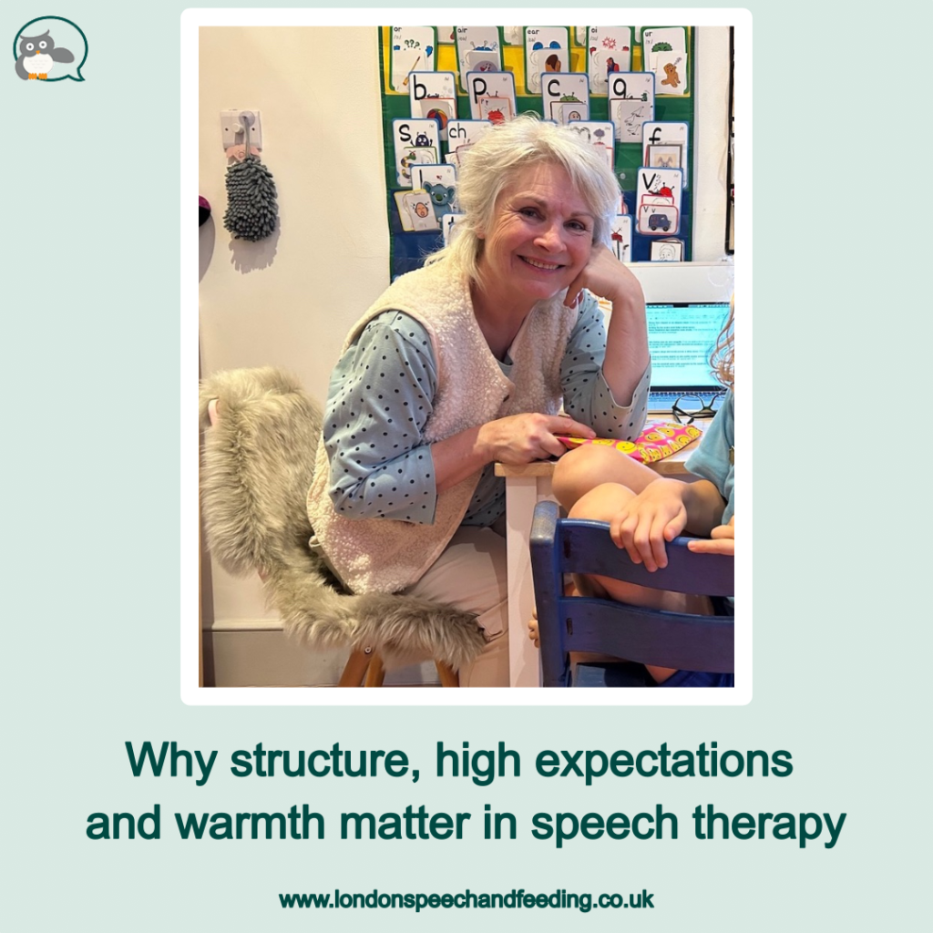 Why structure, high expectations and warmth matter in speech therapy